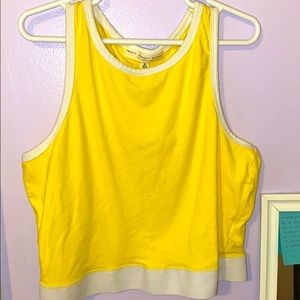 Cropped Yellow Tank Top